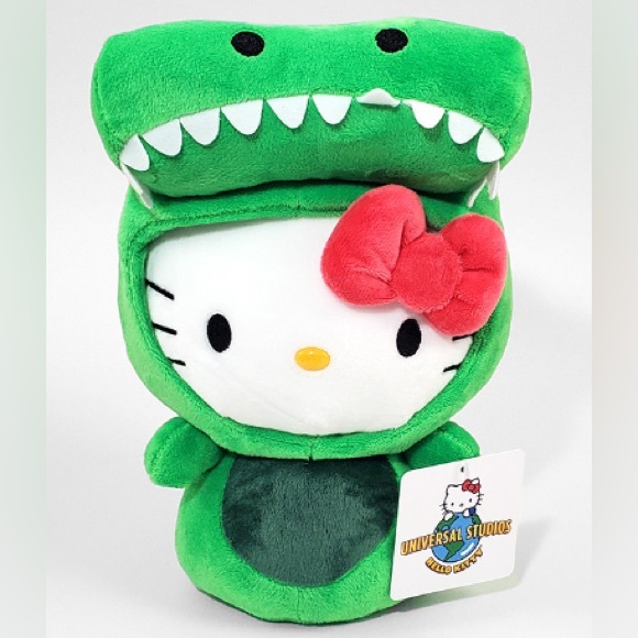 NEW Collectors Ed. Universal Studios x Hello Kitty Jurassic Park Plush, 11" - Picture 1 of 9